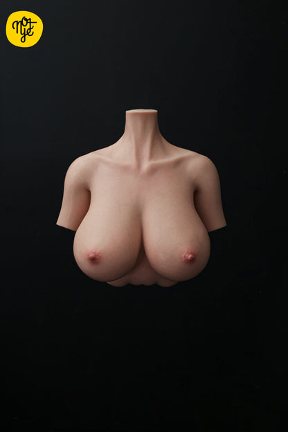 NOT YE! Silicone Boobs Sex Toy S5-3 Ultra Lifelike Big Breasts G Cup Male Masturbator Stroker Torso Doll With head