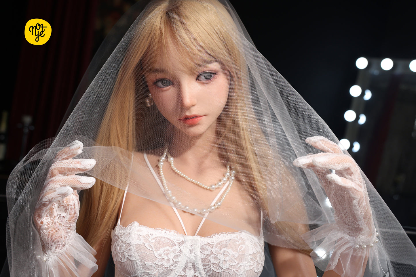 NOT YE! S47 Torso Big Boobs Half Body Silicone Sex Doll with ROS Head Real skin texture