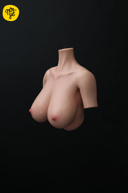 NOT YE! Silicone Boobs Sex Toy S5-3 Ultra Lifelike Big Breasts G Cup Male Masturbator Stroker Torso Doll With head