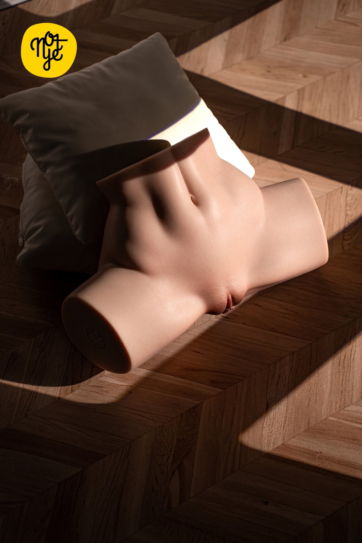 NOT YE! S21-L Butt 10.5kg Realistic Pocket Pussy Ass Silicone Torso Butt Male Masturbator Fair Skin Realistic skin texture