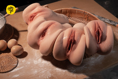 NOT YE! Realistic Pussy Silicone Vagina Sex Toy Sashimi Mini Masturbator