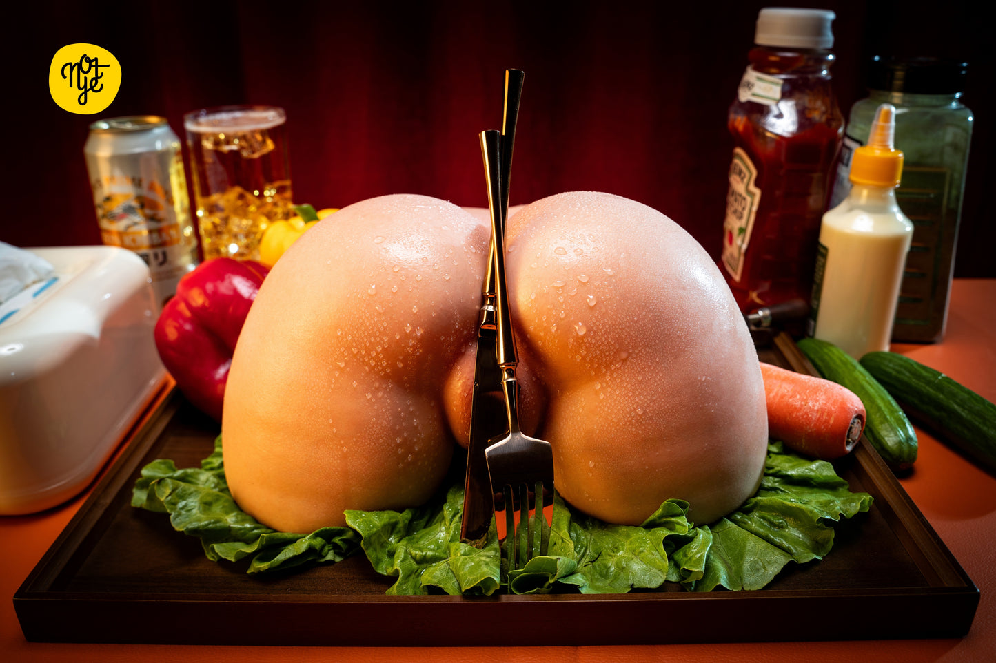 NOT YE! S10 Fat Butt 11LB Realistic Silicone Torso Butt Male Masturbator Fair Skin Big Butt with thighs